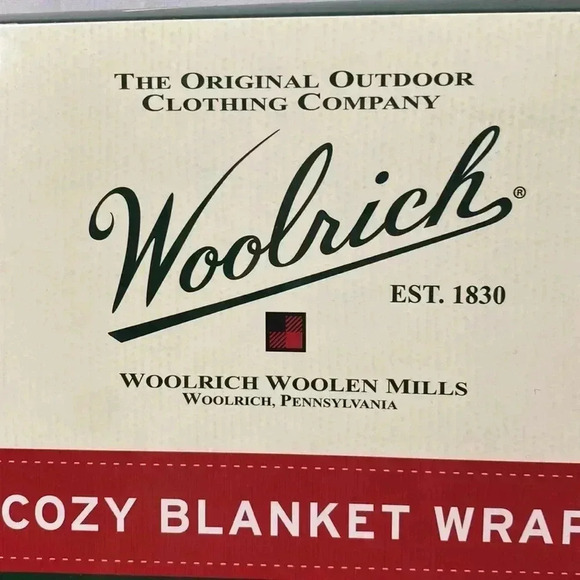 NWT WOOLRICH COZY BLANKET SHAWL ONE SIZE FITS ALL GRAY AND PURPLE PLAID - Picture 3 of 7